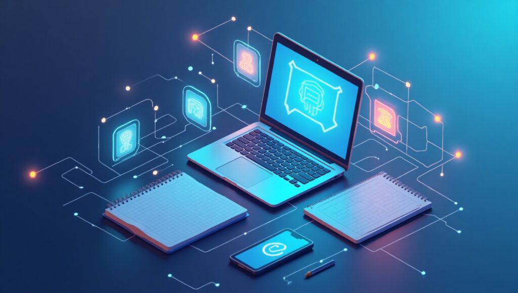 Showing the technology tools